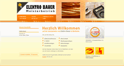 Desktop Screenshot of elektrobauer.com