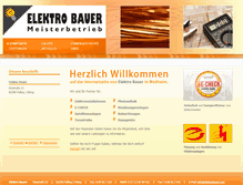 Tablet Screenshot of elektrobauer.com